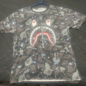 Space camo bape tee